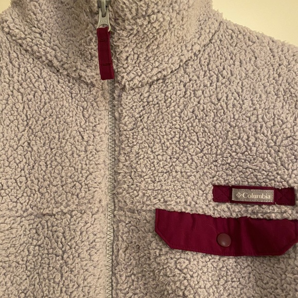 🤍SOLD🤍Columbia fleece zip up with collar - Picture 2 of 4